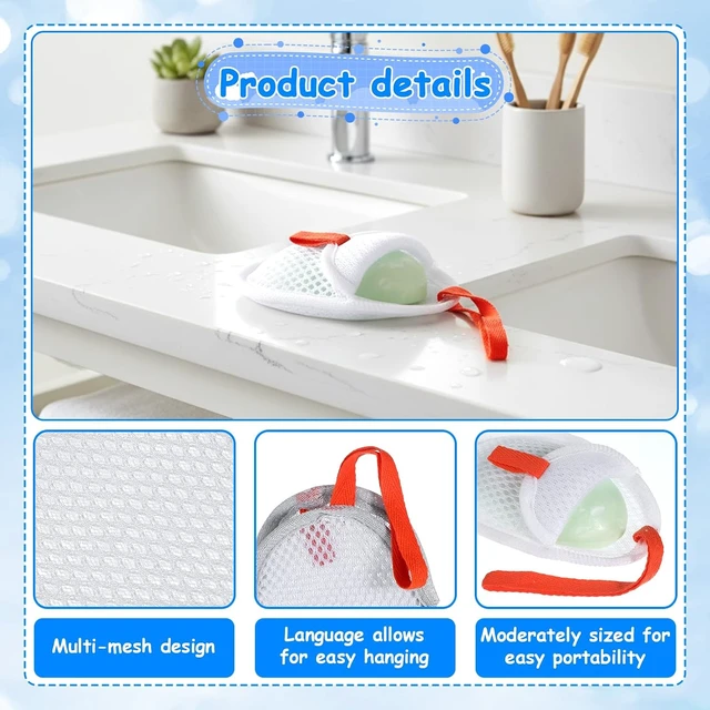 Alt view image 3 of 7 - Mesh Soap Saver Bag Loofah Pouch for Bar Soap