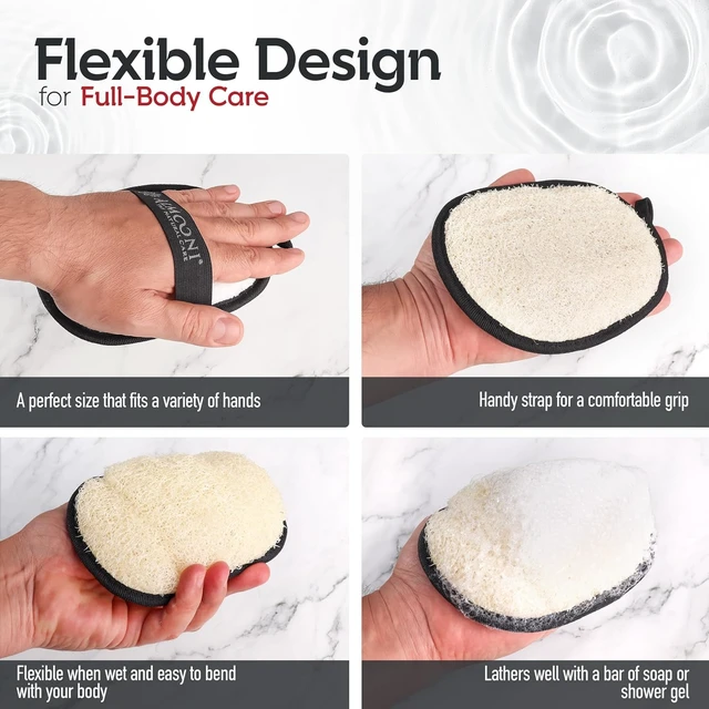 Alt view image 4 of 7 - Men's Loofah Sponge Body Scrubber