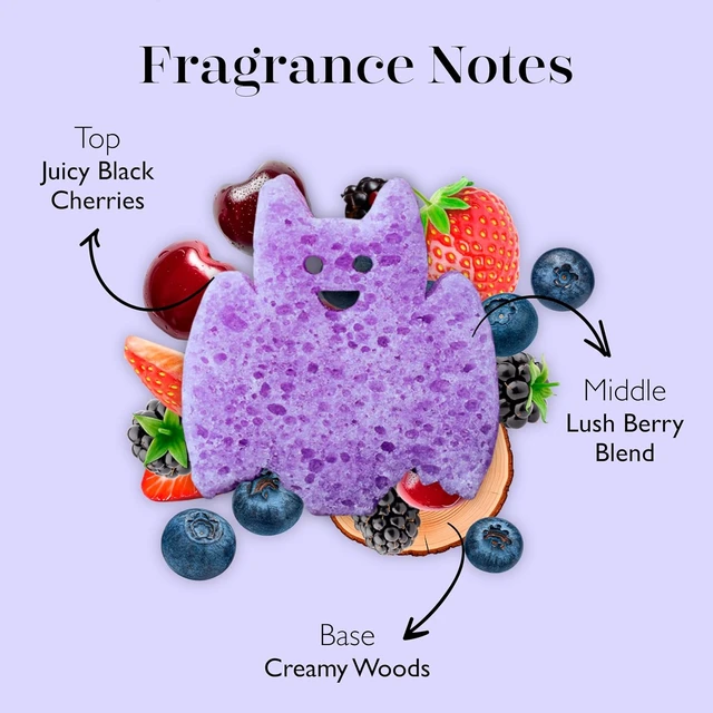 Alt view image 3 of 7 - Spongelle Berry Bite Bat | Boo Pals Body Buffer