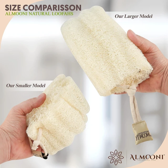 Alt view image 4 of 7 - Egyptian Shower Sponge, Mini Natural Loofah Sponge