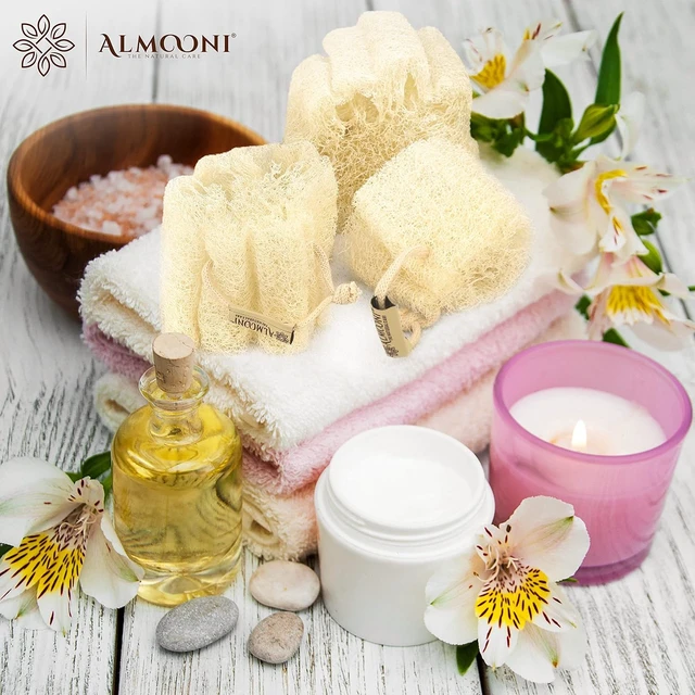 Alt view image 6 of 7 - Egyptian Shower Sponge, Mini Natural Loofah Sponge