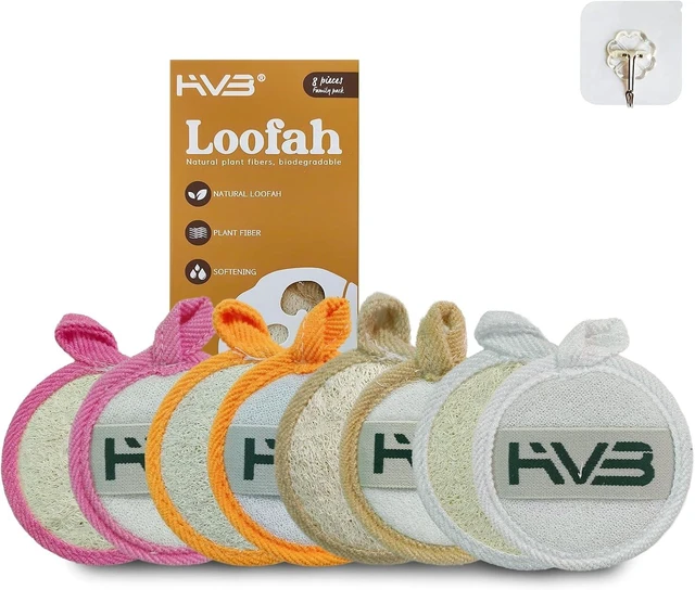 Main image of Pure Natural Loofah Facial Exfoliating Sponge Premium Luffa Brush for Gentle Deep Cleansing Unisex Skincare Tool