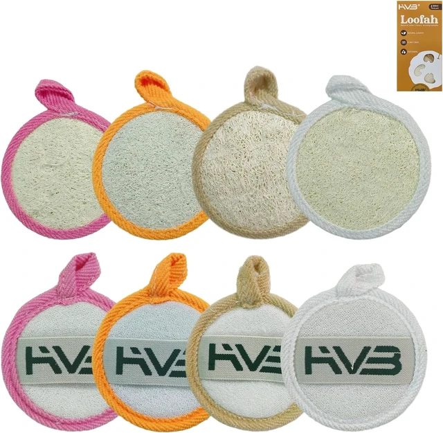 Alt view image 2 of 7 - Pure Natural Loofah Facial Exfoliating Sponge Premium Luffa Brush for Gentle Deep Cleansing Unisex Skincare Tool