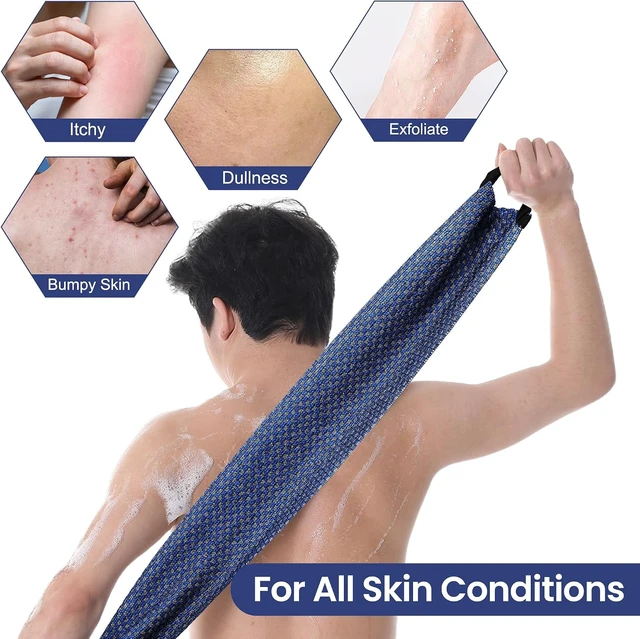 Alt view image 3 of 6 - Japan Style Body Scrubbing Washcloth for Back Cleaning