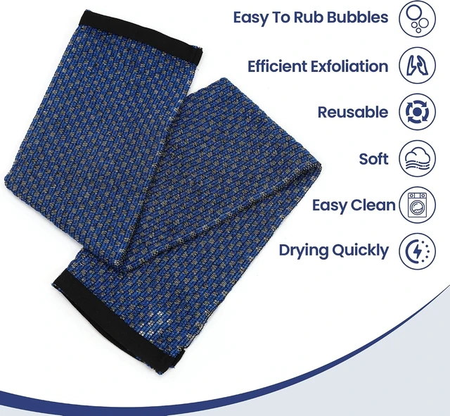 Alt view image 5 of 6 - Japan Style Body Scrubbing Washcloth for Back Cleaning