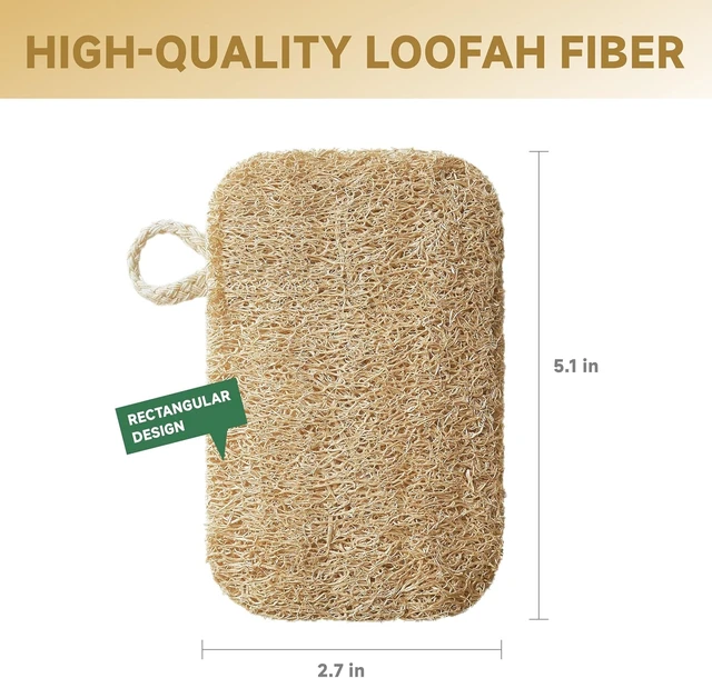 Alt view image 2 of 5 - Natural Loofah Dish Sponges | Biodegradable & Eco Friendly Kitchen Sponges for Washing Dishes | Heavy-Duty Dishwashing Sponge |