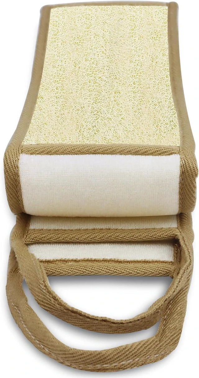 Main image of Extra Long Natural Loofah Luffa Back Scrubber for Shower Deep Clean Exfoliating Body Brush for Men Women