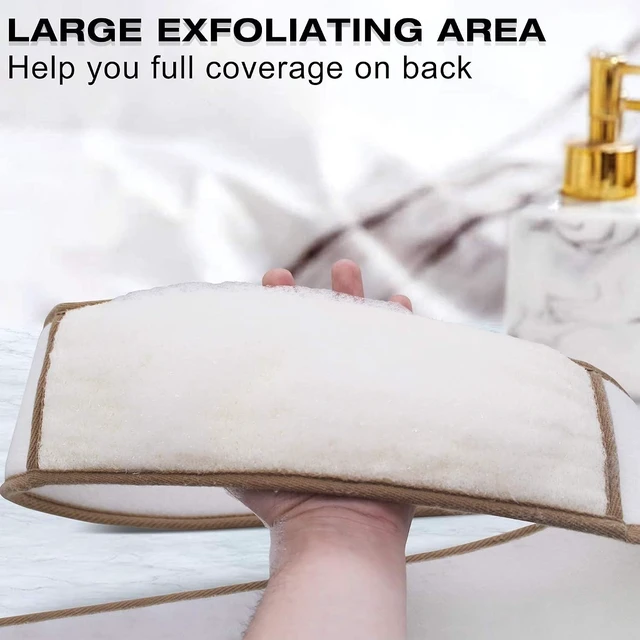 Alt view image 4 of 7 - Extra Long Natural Loofah Luffa Back Scrubber for Shower Deep Clean Exfoliating Body Brush for Men Women