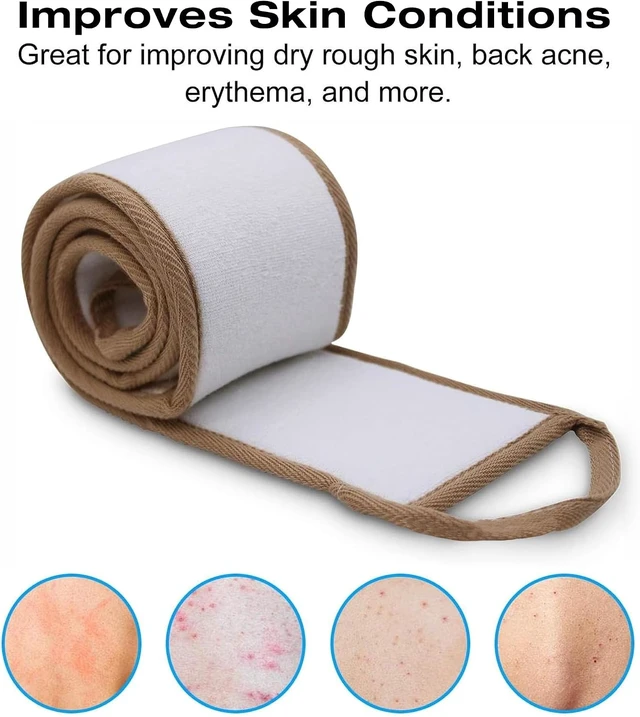 Alt view image 7 of 7 - Extra Long Natural Loofah Luffa Back Scrubber for Shower Deep Clean Exfoliating Body Brush for Men Women