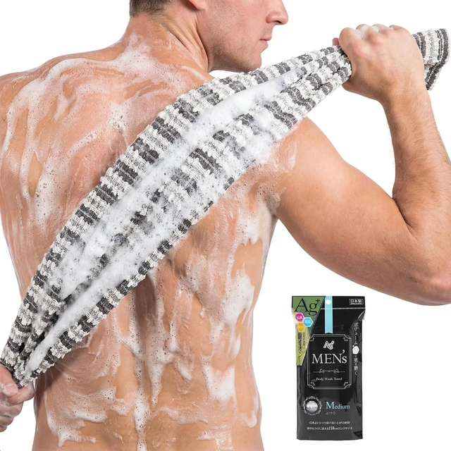 Main image of Premium Loofah Alternative for Men and Women, Japanese Back Scrubbing Wash Cloth - Deep Clean Body Exfoliating Towel