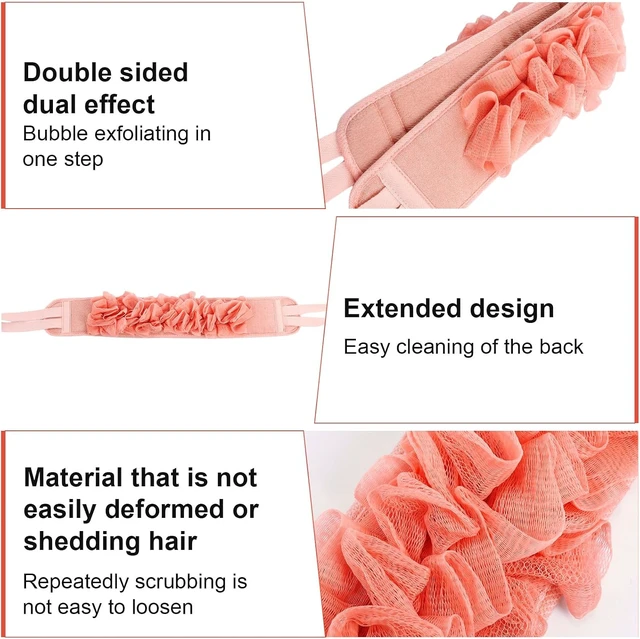 Alt view image 4 of 7 - Exfoliating Shower Back Scrubber Washcloth Set