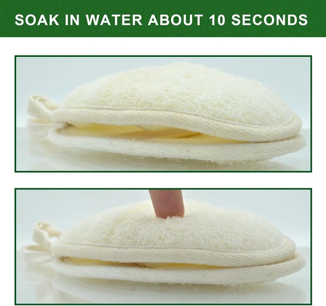 Alt view image 3 of 7 - Pure Natural Loofah Sponge for Body Exfoliation and Shower Cleaning
