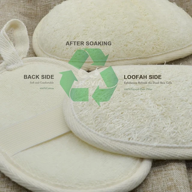 Alt view image 5 of 7 - Pure Natural Loofah Sponge for Body Exfoliation and Shower Cleaning