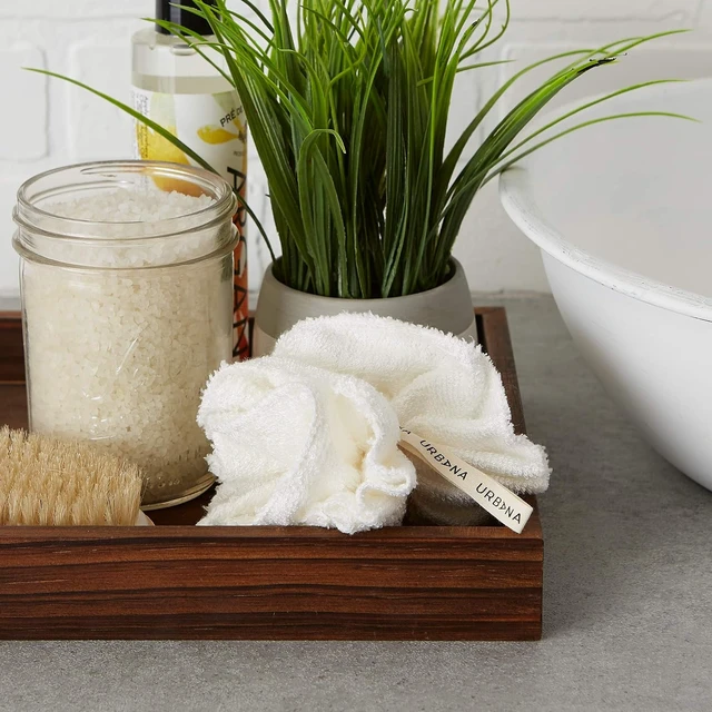 Alt view image 4 of 6 - Spa Prive Home Bath and Shower Pouf Set