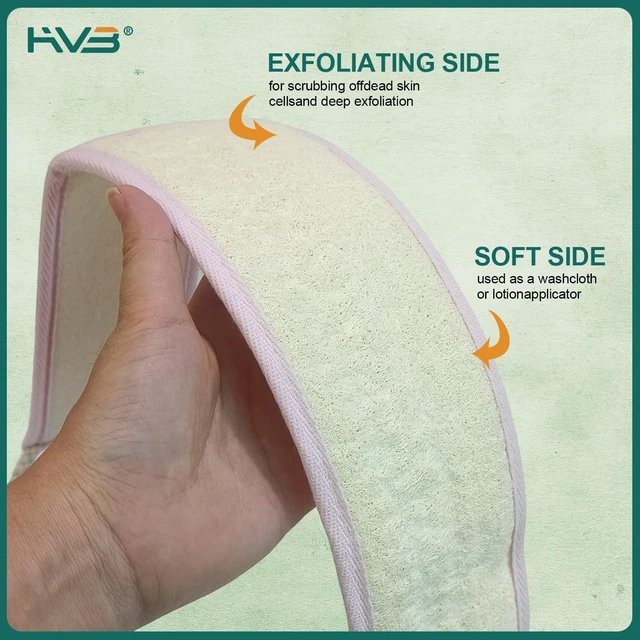 Alt view image 5 of 5 - Deep Cleansing & Skin Revitalizing, Exfoliating Body Wash Tool, Natural Loofah Back Scrubber for Shower