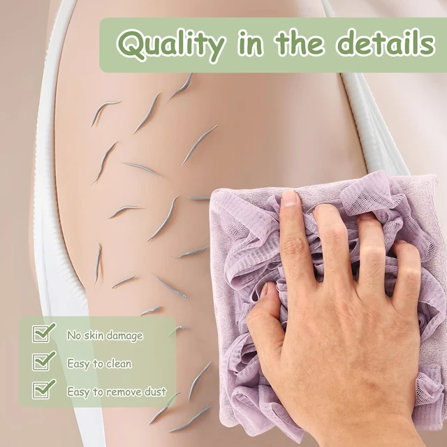 Alt view image 5 of 7 - Deep Cleansing Body Scrubber for Smooth Skin in Bath & Shower, Natural Loofah Soap Bars for Exfoliation