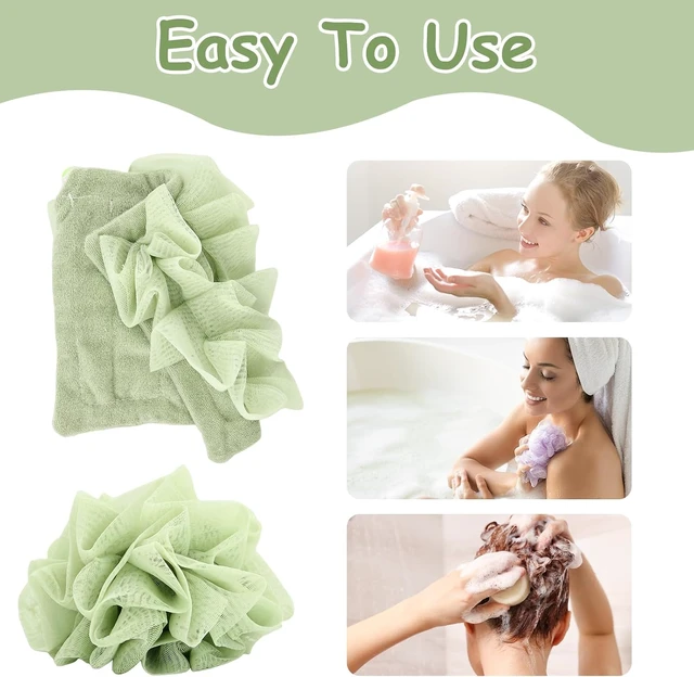Alt view image 6 of 7 - Deep Cleansing Body Scrubber for Smooth Skin in Bath & Shower, Natural Loofah Soap Bars for Exfoliation
