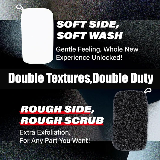 Alt view image 3 of 6 - Dual-Texture Loofah Bath Sponge for Men Exfoliation