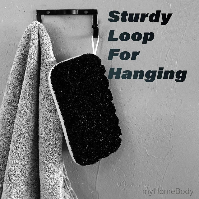 Alt view image 5 of 6 - Dual-Texture Loofah Bath Sponge for Men Exfoliation