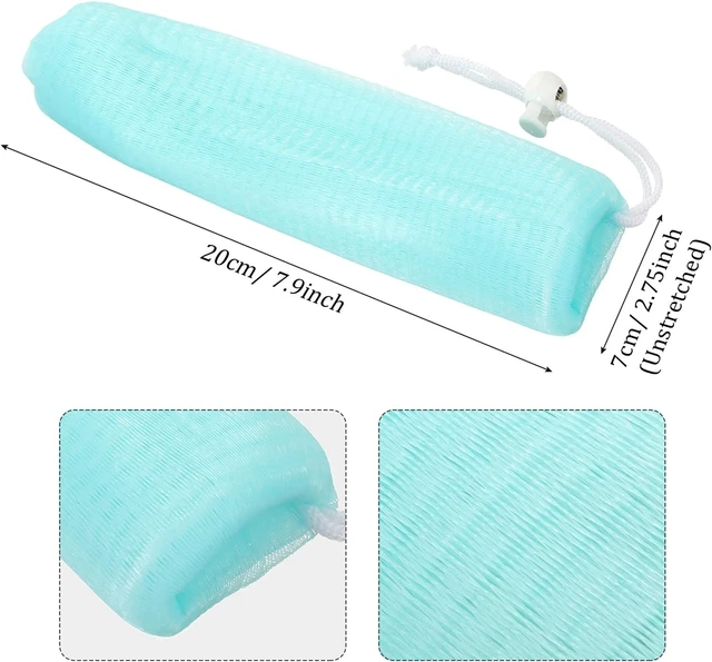Alt view image 2 of 7 - Mesh Soap Bags Loofah for Bar Exfoliating Shower Pouches