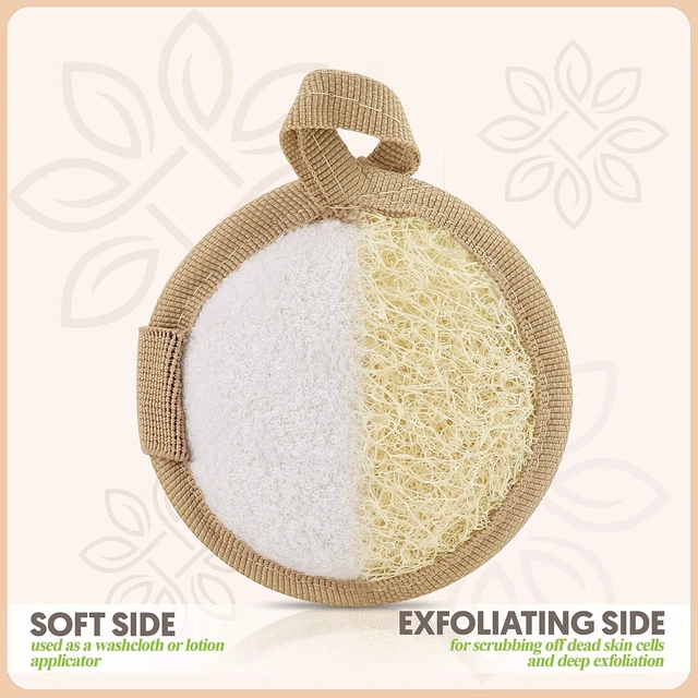 Alt view image 4 of 6 - Natural Loofah Facial Exfoliating Pads from Egypt