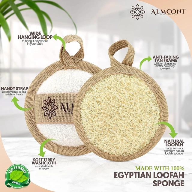 Alt view image 2 of 6 - Natural Loofah Facial Exfoliating Pads from Egypt