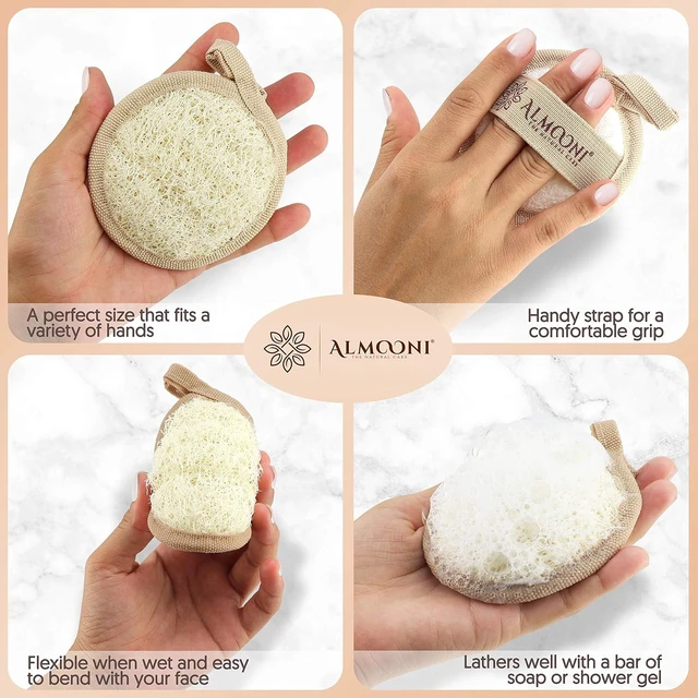 Alt view image 3 of 6 - Natural Loofah Facial Exfoliating Pads from Egypt