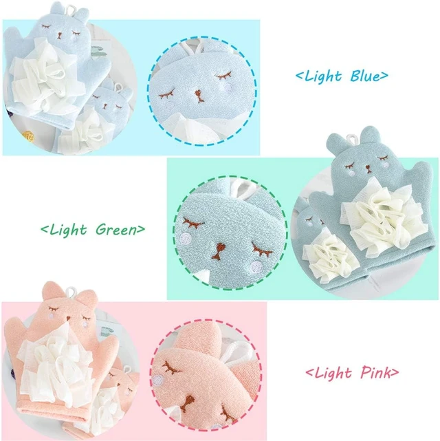 Alt view image 2 of 5 - Cute Animal Shower Bathing Mitt Loofah Soft Wash Sponge Body Scrub for Baby Toddler Kids