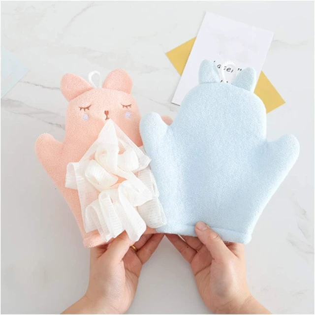 Alt view image 4 of 5 - Cute Animal Shower Bathing Mitt Loofah Soft Wash Sponge Body Scrub for Baby Toddler Kids
