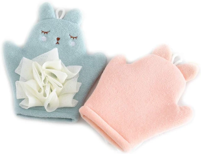 Alt view image 5 of 5 - Cute Animal Shower Bathing Mitt Loofah Soft Wash Sponge Body Scrub for Baby Toddler Kids