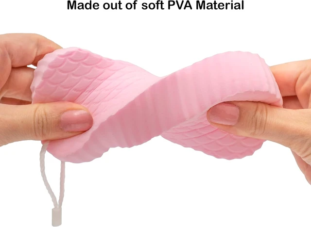 Alt view image 5 of 7 - Soft Body Exfoliating Bath Sponge Set for Adults & Kids - Deep Cleansing Shower Scrubber to Remove Dead Skin