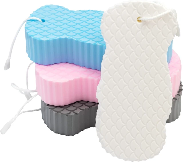 Alt view image 6 of 7 - Soft Body Exfoliating Bath Sponge Set for Adults & Kids - Deep Cleansing Shower Scrubber to Remove Dead Skin