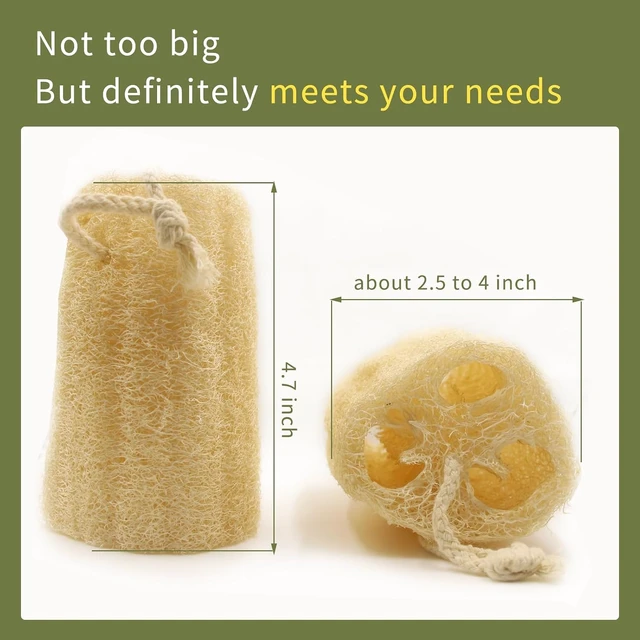 Alt view image 4 of 6 - Organic Natural Luffa Body Exfoliator Scrubber - Eco-Friendly Loofah Sponge for Smooth Skin