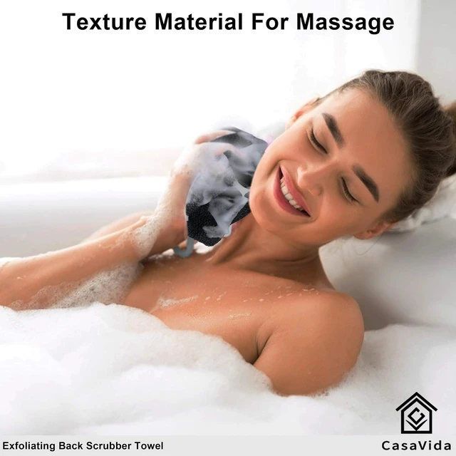 Alt view image 2 of 5 - Dual Pack Exfoliating Shower Back Scrubber