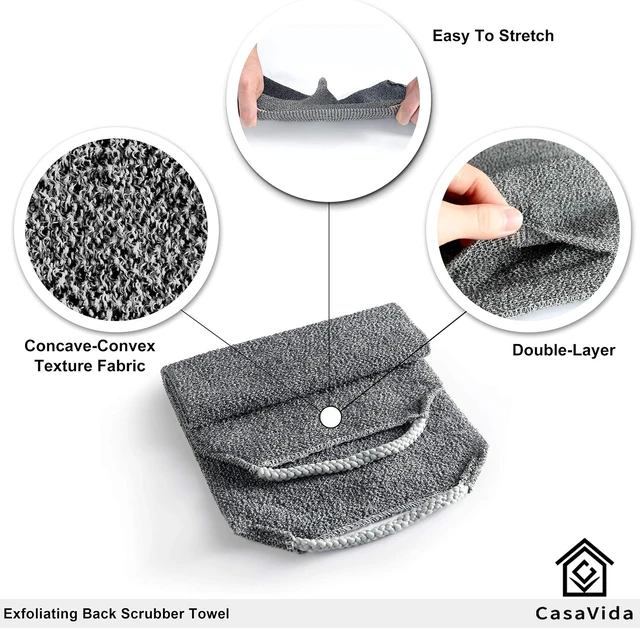 Alt view image 3 of 5 - Dual Pack Exfoliating Shower Back Scrubber