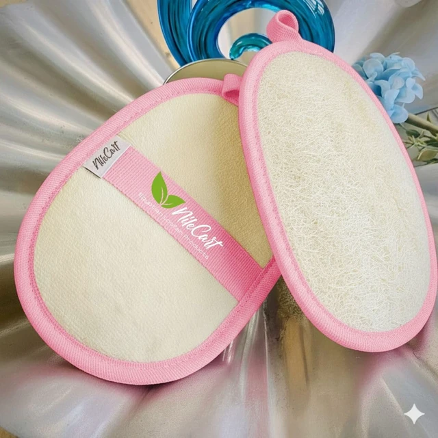 Alt view image 5 of 7 - Natural Loofah Sponge for Women Bath Body Exfoliator