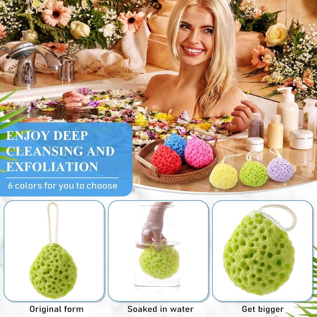 Alt view image 6 of 7 - Deep Cleansing Body Loofah Set Gentle Exfoliating Scrubber for Men Women Baby Bath Shower Accessories