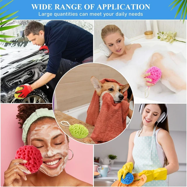 Alt view image 7 of 7 - Deep Cleansing Body Loofah Set Gentle Exfoliating Scrubber for Men Women Baby Bath Shower Accessories