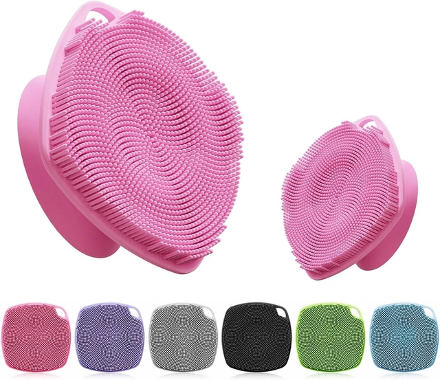 Main image of Deep Skin Clean (Body+ Face Scrubber), Build Up Lather, Gentle Texture Exfoliating Body Scrubber for Men and Women On Sensitive Skin, Silicone Body Scrubber with Suction Cup