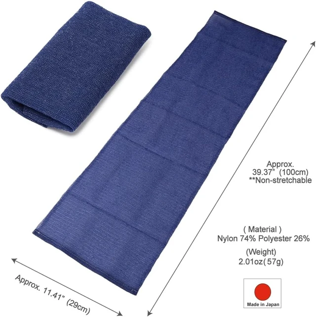 Alt view image 6 of 7 - High Foam Lathering Texture for Men & Women, Deep Cleaning Washcloth for Back and Dead Skin Removal, Japanese Exfoliating Body Scrub Towel