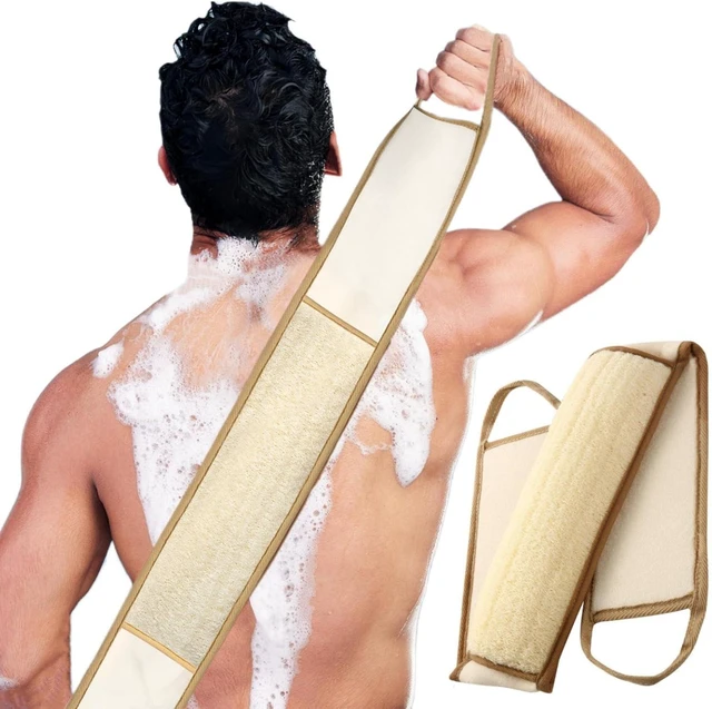 Main image of Relaxing Bath Sponge, Deep Cleaning Luffa Back Exfoliator for Men & Women, Natural Loofah Body Scrubber for Shower