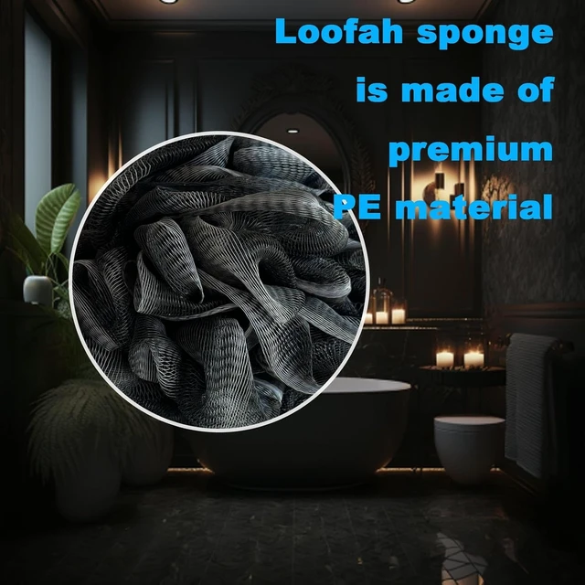 Alt view image 3 of 6 - Bath Shower Loofah Exfoliating Body Back Scrubber Sponge for Women Men