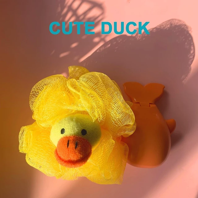 Alt view image 6 of 7 - Animal Design Loofah Exfoliating Bath Sponge Pouf Mesh Scrubber Ball for Kids Children Body Cleaning Rich Foam Bubble