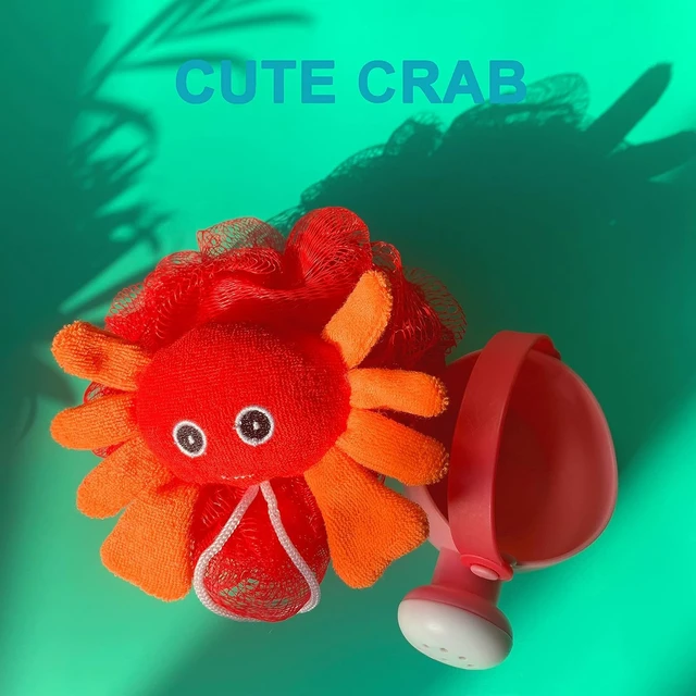 Alt view image 7 of 7 - Animal Design Loofah Exfoliating Bath Sponge Pouf Mesh Scrubber Ball for Kids Children Body Cleaning Rich Foam Bubble