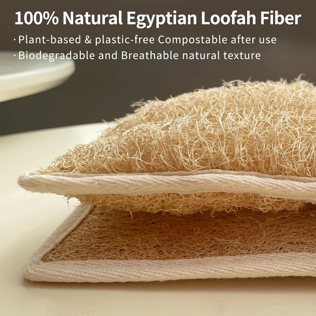 Alt view image 7 of 7 - Luxurious Exfoliating Bar Soap Bag with Quick-Dry Rough Texture and Long Hanging Loop for Shower & Travel, Natural Egyptian Loofah Soap Saver Pouch