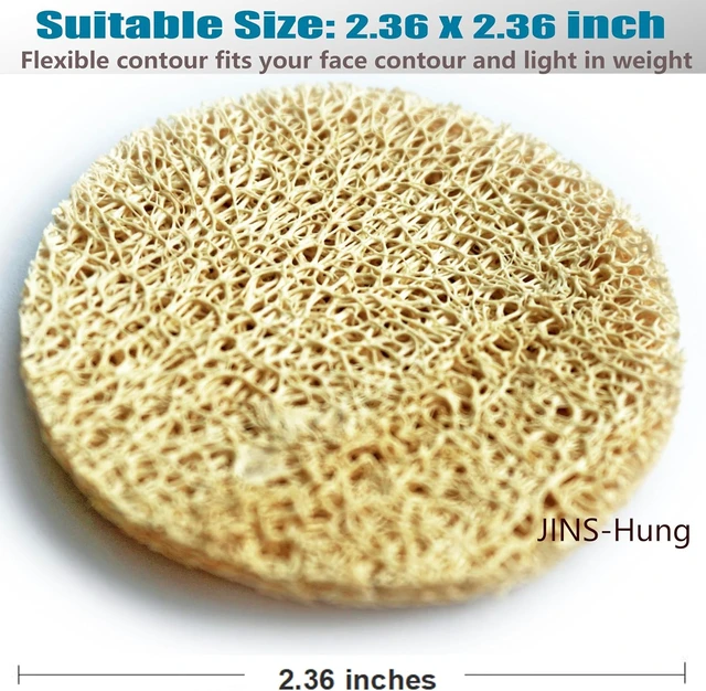 Alt view image 3 of 6 - Shower & Spa Skincare, Natural Loofah Sponge Exfoliating Pads for Face and Body - Deep Cleansing Scrubber Brush for Bath