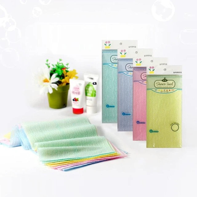 Alt view image 5 of 7 - High-Quality Exfoliating Loofah Towel Korean Style Long Back Scrubber African Bath Net Softening Texture Shower Sponge