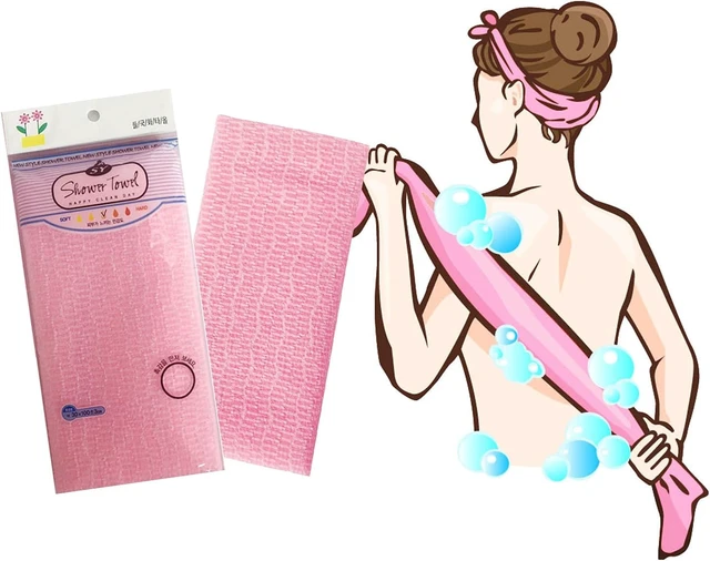 Alt view image 6 of 7 - High-Quality Exfoliating Loofah Towel Korean Style Long Back Scrubber African Bath Net Softening Texture Shower Sponge