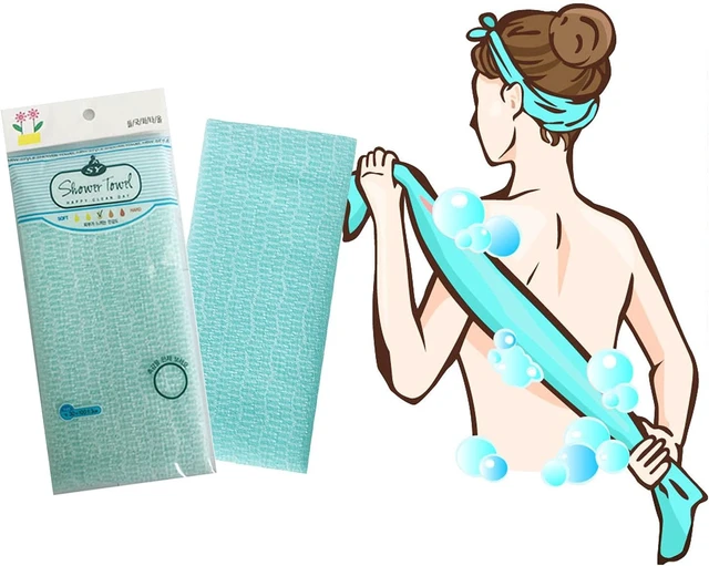 Alt view image 7 of 7 - High-Quality Exfoliating Loofah Towel Korean Style Long Back Scrubber African Bath Net Softening Texture Shower Sponge