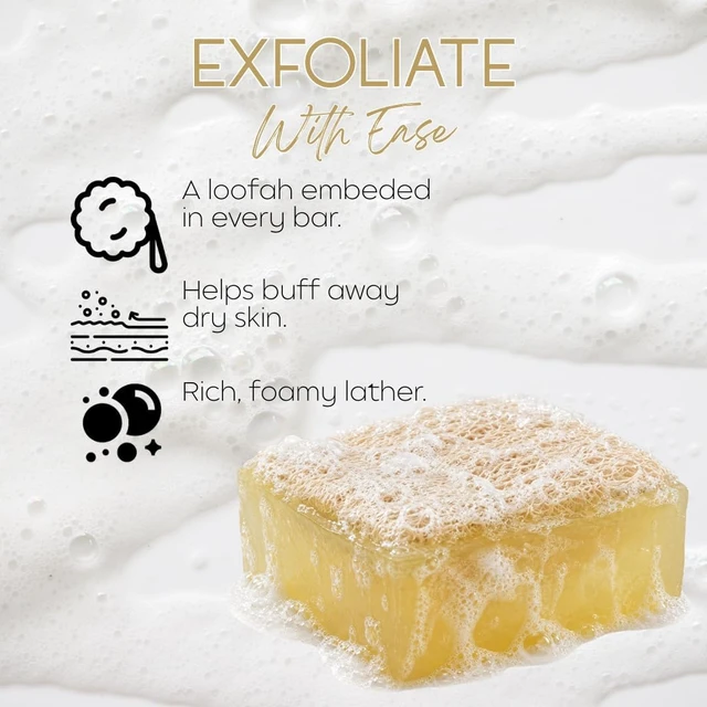 Alt view image 3 of 7 - Lemongrass Loofah Exfoliating Soap Bar